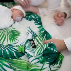 Bebelephant Miilk Muslin - Tropical Green Leaf 9 Bebelephant Miilk Muslin - Tropical Green Leaf