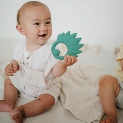 Natruba Peacock Teether - Green