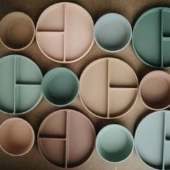 Mushie Silicone Suction Plate - Stone