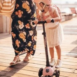 Vida Kids Scoot And Ride - Highway Kick 3 LED Rose