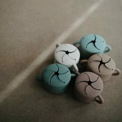 Mushie Silicone Snack Cup - Stone