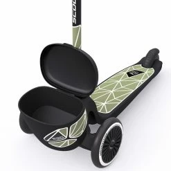 Vida Kids Scoot And Ride - Highway Kick 2 Scooter Green Lines
