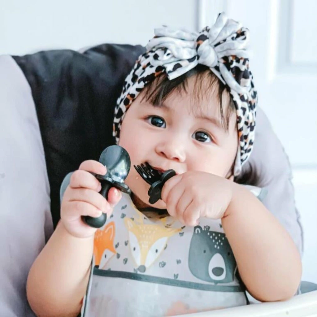 Bebelephant Grabease Ergonomic Utensils - Black 5 Bebelephant Grabease Ergonomic Utensils - Black